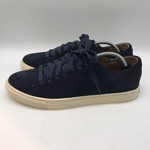 Polo Ralph Lauren Jermain Suede Sneakers Men's 12 D Navy Blue Lace Up Low Shoes